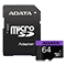 کارت حافظه‌ microSDHC ای دیتا مدل Premier کلاس 10 استاندارد UHS-I U1 سرعت 80MBps ظرفیت 64 گیگابایت به همراه با آداپتور SD